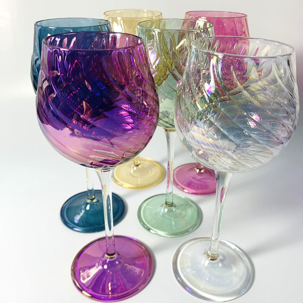 WINE GLASS SET of 6