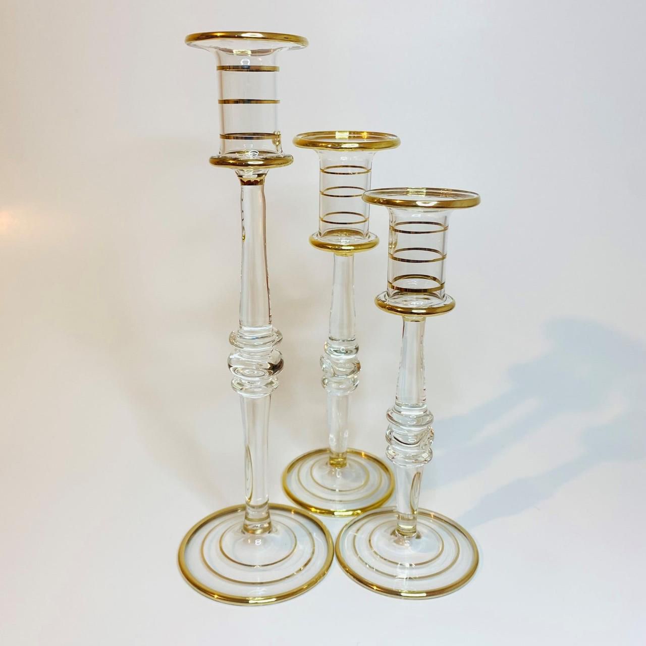 Set of 3 elegant Candlesticks