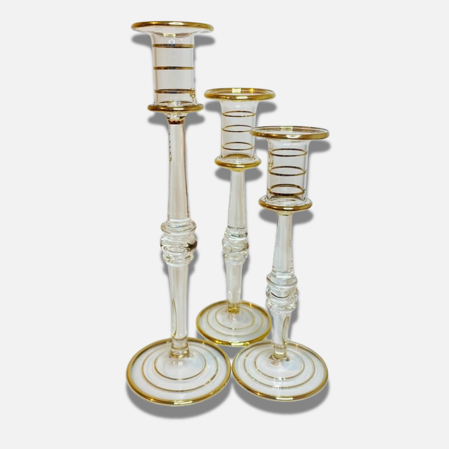 Set of 3 elegant Candlesticks