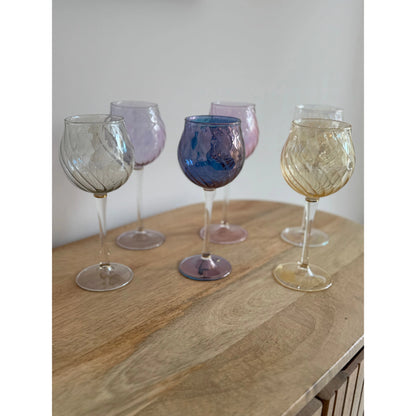 WINE GLASS SET of 6