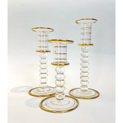 Set of 3 elegant Candlesticks